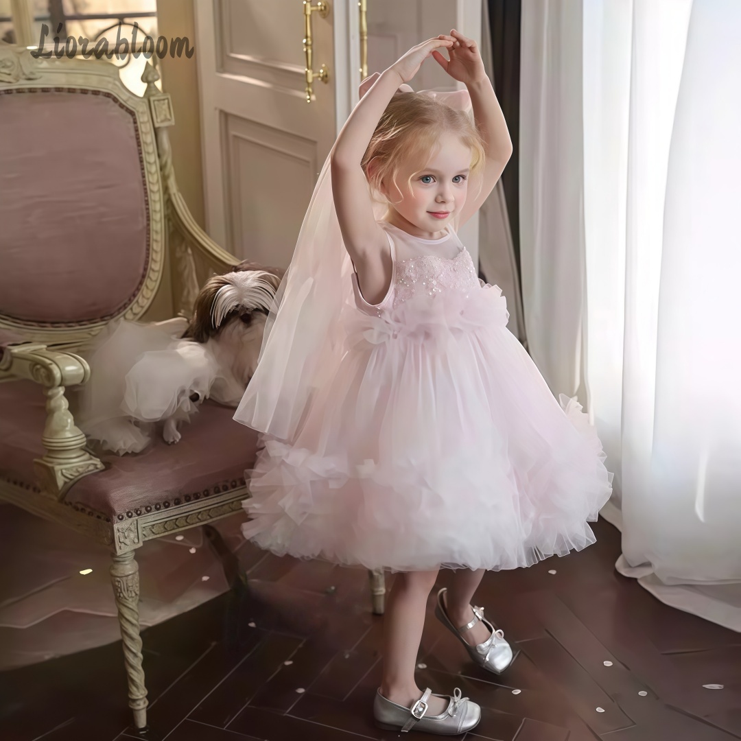 Formal Women'S Wear - Girls' Tulle Gown Layered Skirt Design