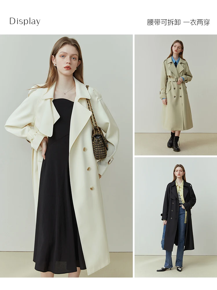 FSLE Classic Fashion Double-br - Trench Coat Formal 리뷰 및 가격