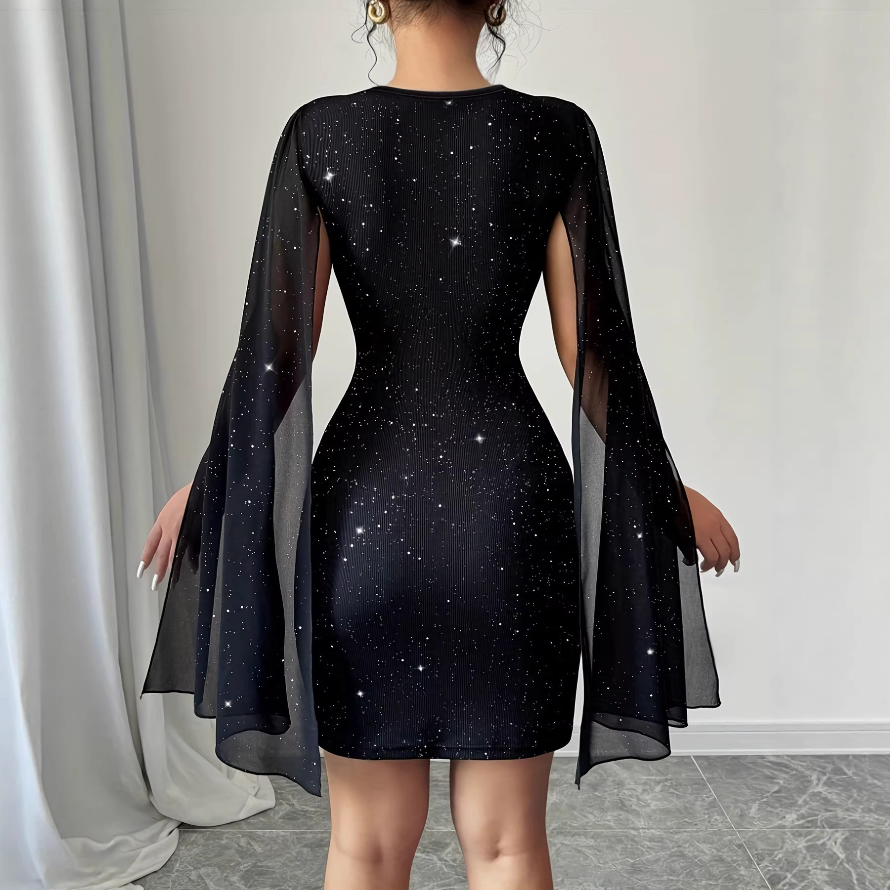 V Neck Bodycon Midi Dress Eleg - Formal Women'S Wear 리뷰 및 가격