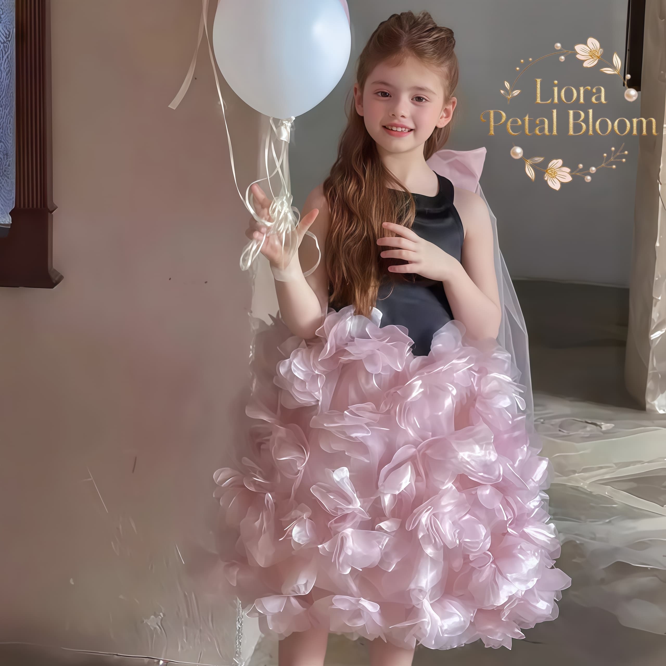 Girls' Black Floral Tulle Dres - Formal Women'S Wear 리뷰 및 가격