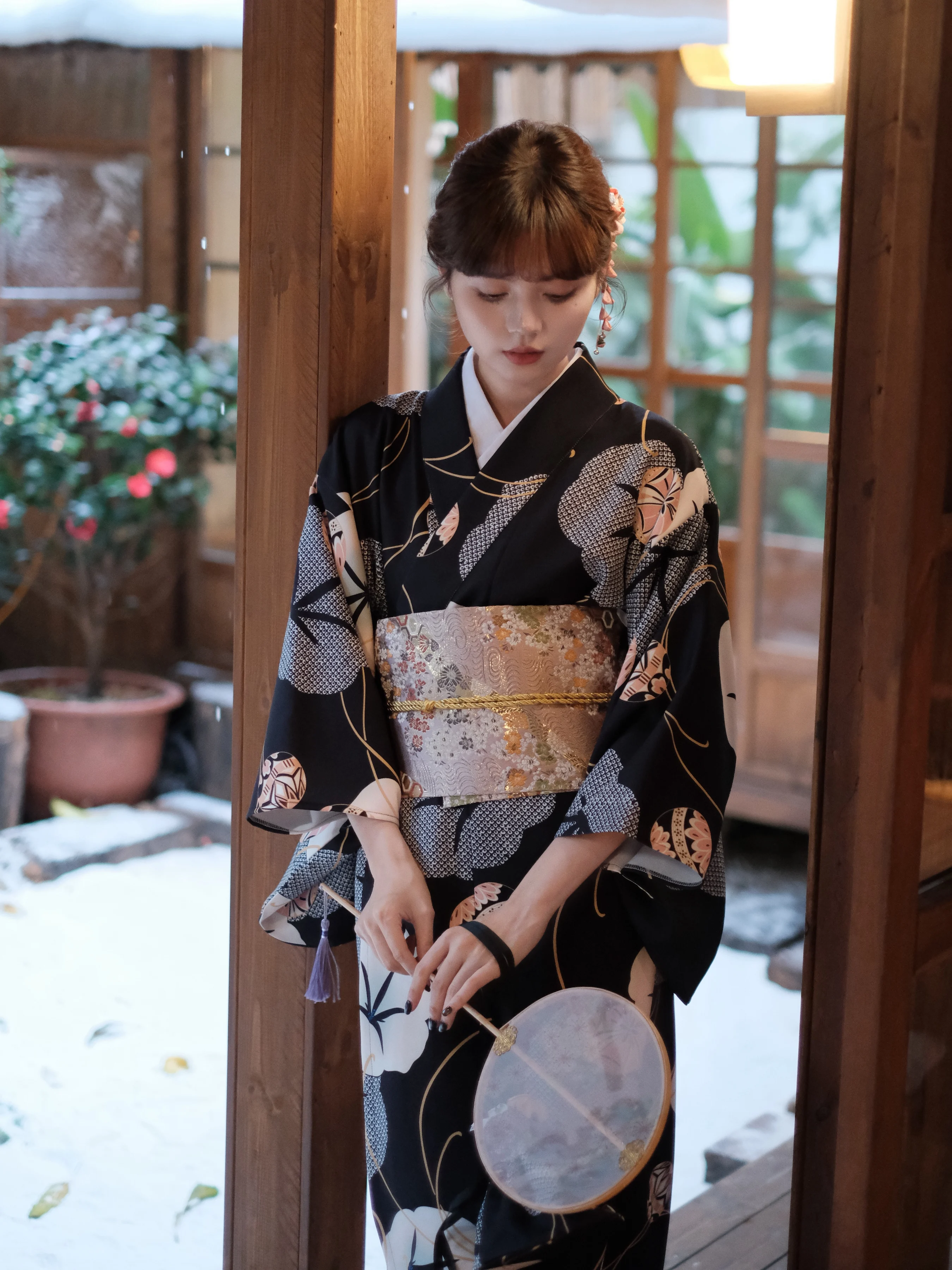 Women Japanese Kimono Black Co - Japanese Women Formal Wear 리뷰 및 가격