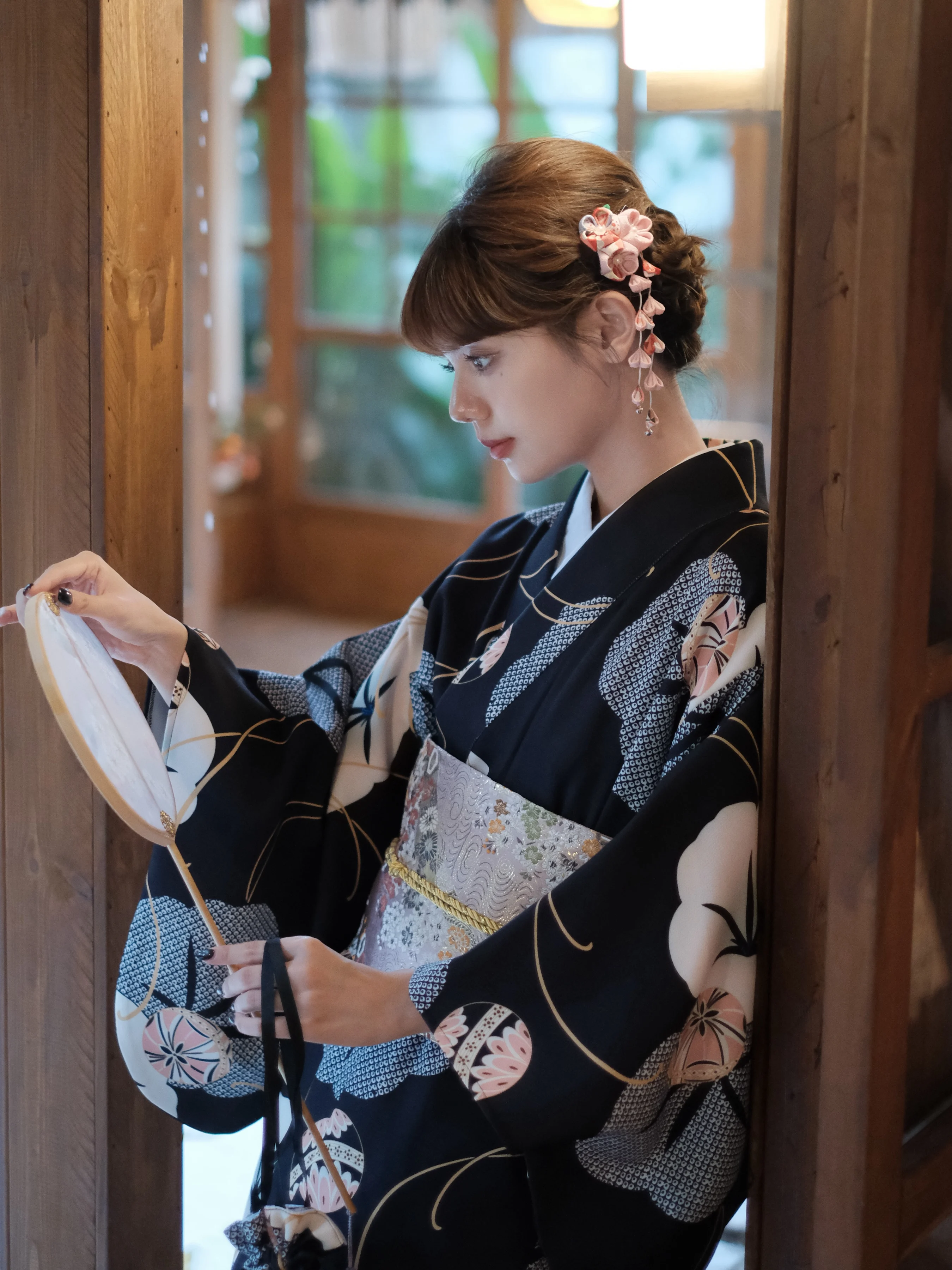 Women Japanese Kimono Black Co - Japanese Women Formal Wear 리뷰 및 가격