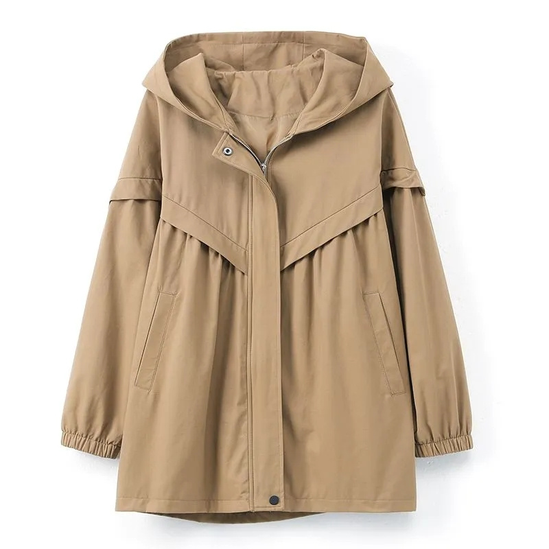 5XL Hooded Trench Coat Casual  - Trench Coat Formal 리뷰 및 가격