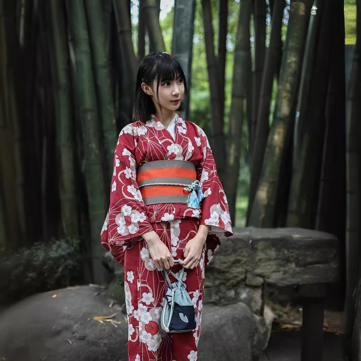 Red Japanese Yukata Kimono Fem - Japanese Women Formal Wear 리뷰 및 가격