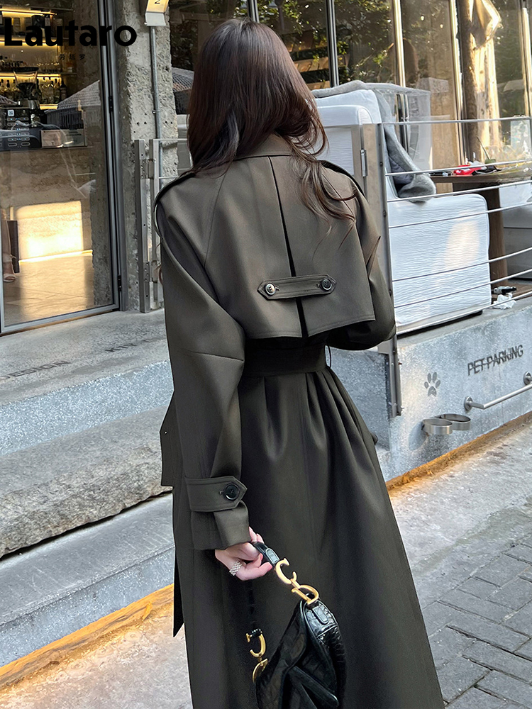 Lautaro Spring Autumn Long Tre - Trench Coat Formal 리뷰 및 가격