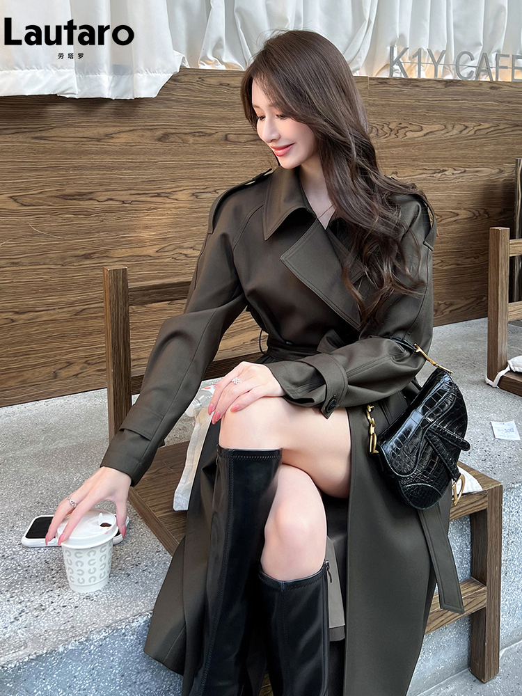 Lautaro Spring Autumn Long Tre - Trench Coat Formal 리뷰 및 가격