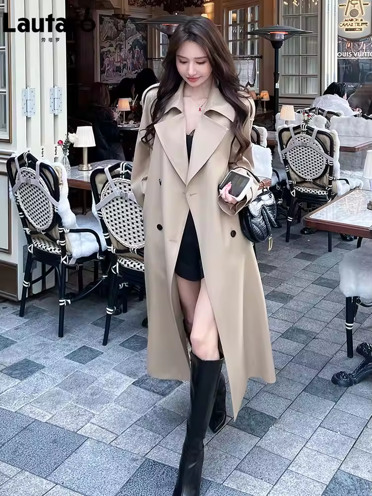Lautaro Spring Autumn Long Tre - Trench Coat Formal 리뷰 및 가격