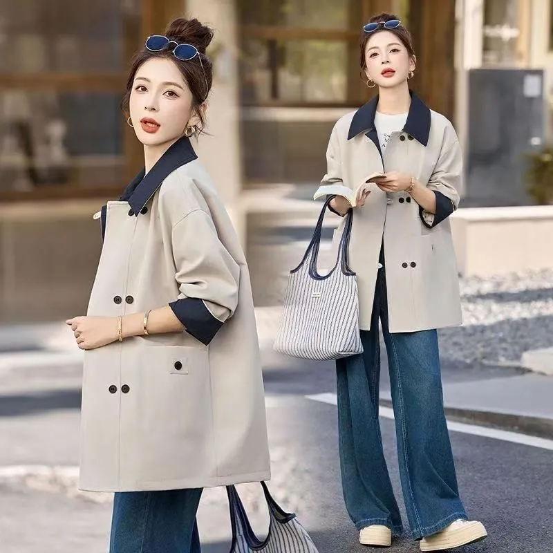 Women Mid-Long Windbreaker Jac - Trench Coat Formal 리뷰 및 가격
