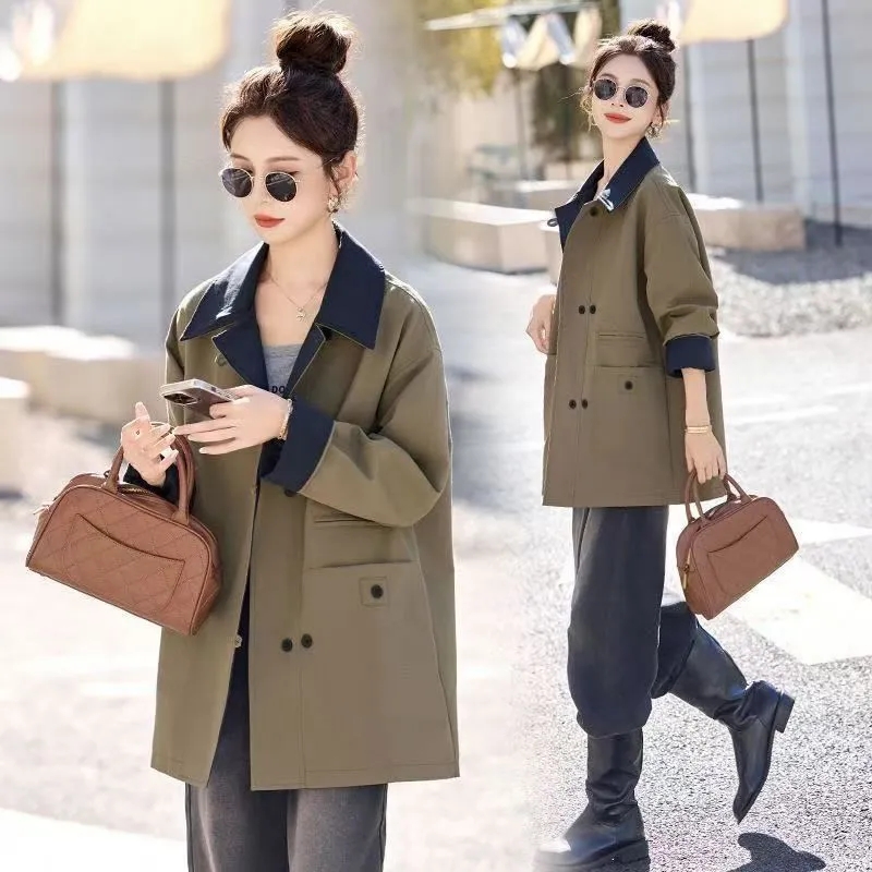 Women Mid-Long Windbreaker Jac - Trench Coat Formal 리뷰 및 가격