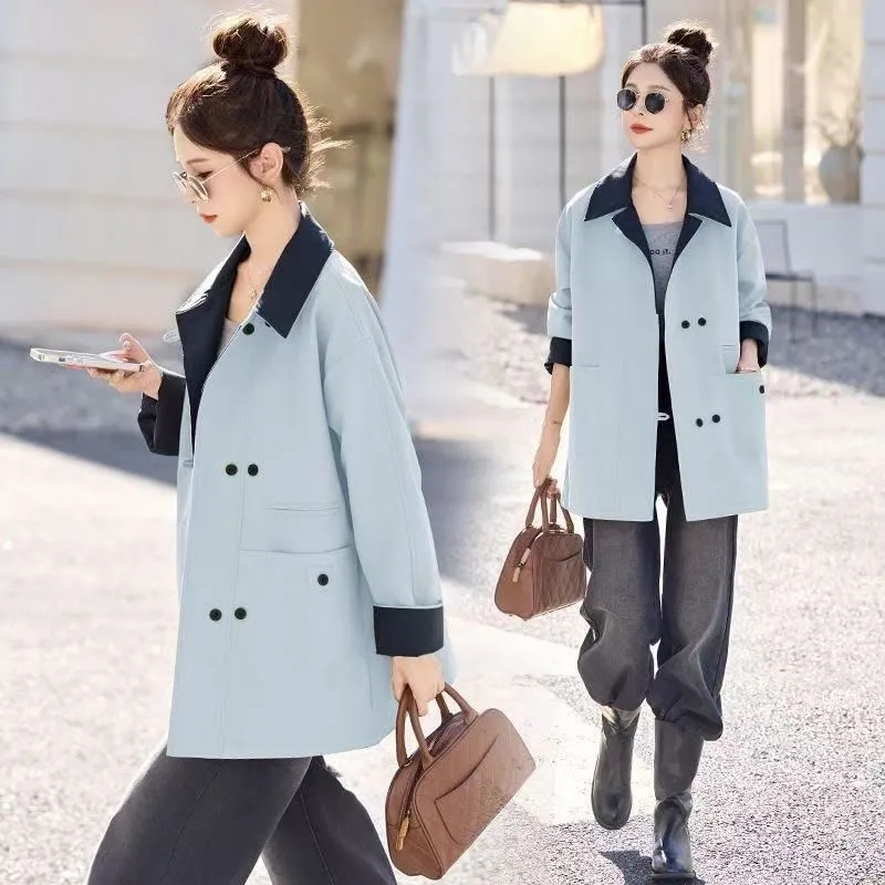 Women Mid-Long Windbreaker Jac - Trench Coat Formal 리뷰 및 가격