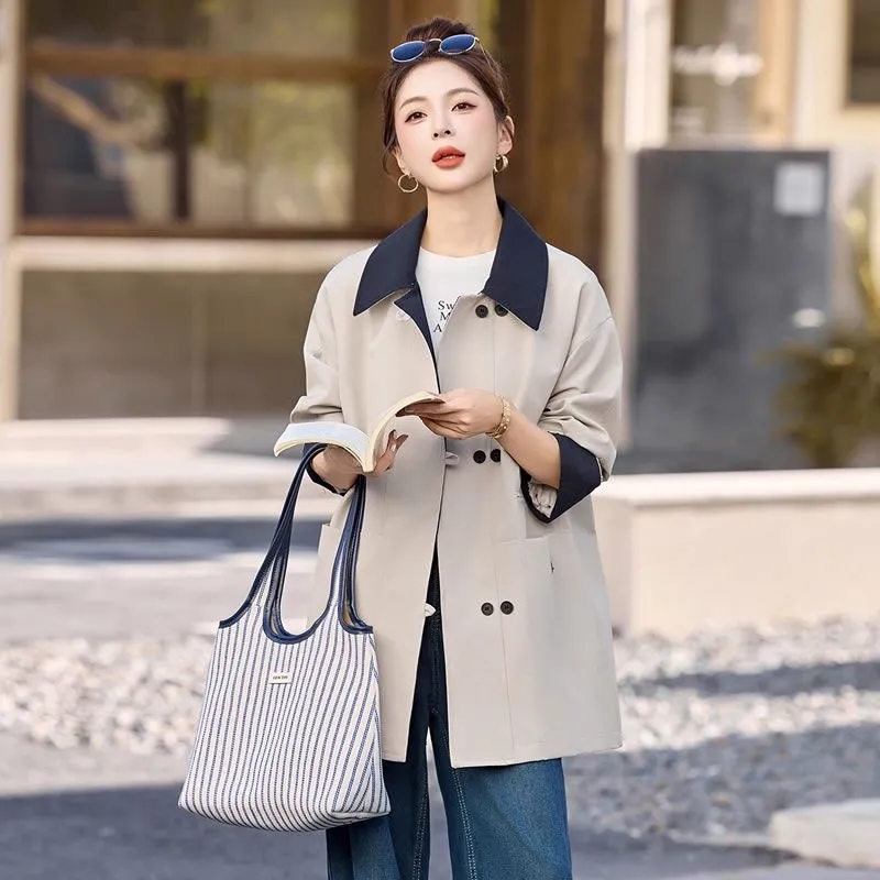 Women Mid-Long Windbreaker Jac - Trench Coat Formal 리뷰 및 가격