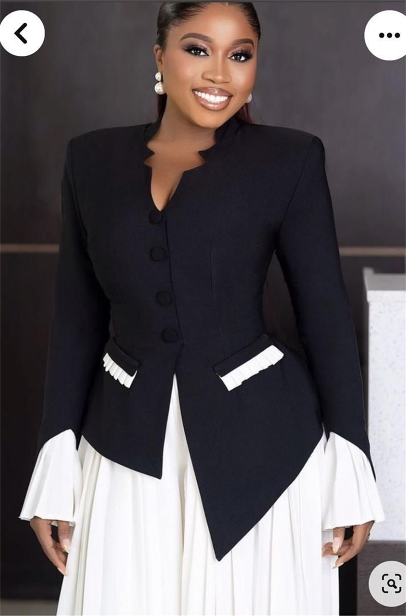 White Black Women Suits Set 2  - Women Formal Wear Black And White 리뷰 및 가격