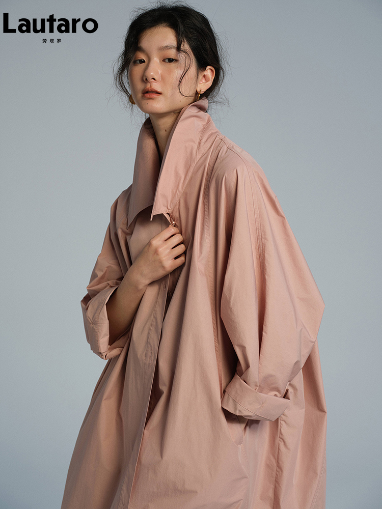 Lautaro Spring Autumn Long Ove - Trench Coat Formal 리뷰 및 가격