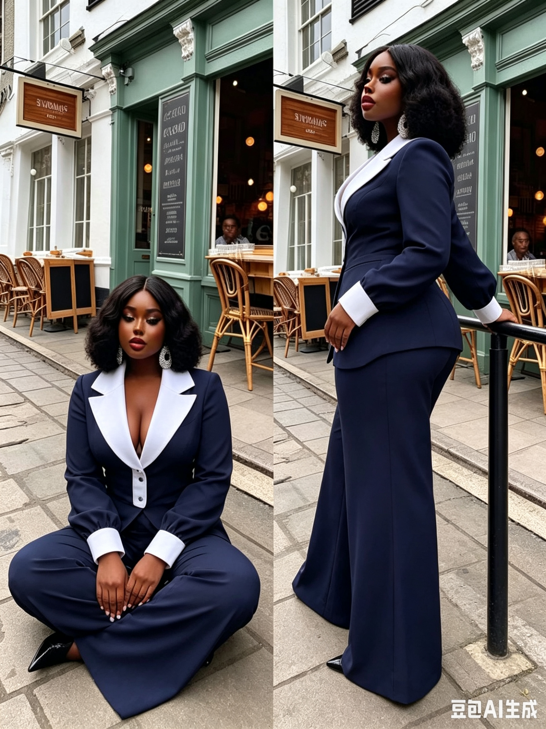 White Black Pinstripe Women Su - Women Formal Wear Black And White 리뷰 및 가격