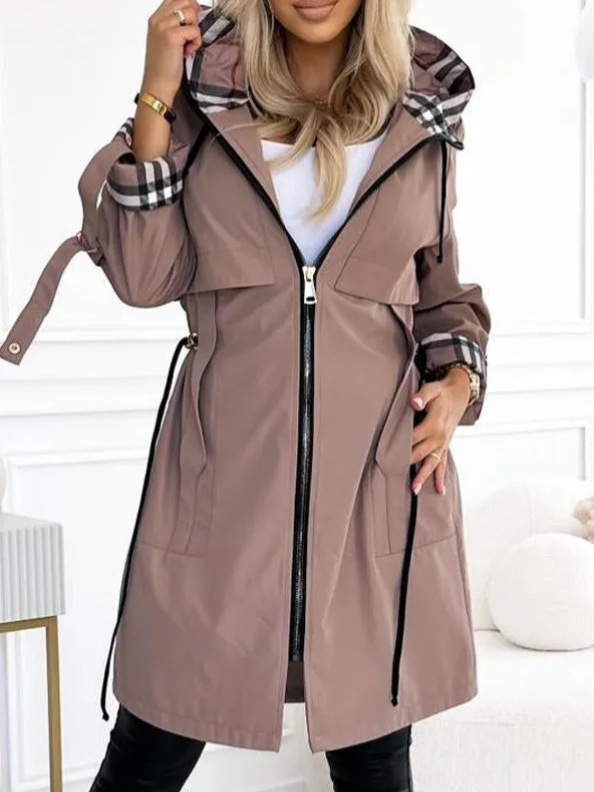 Fashion Trench Coat Woman Autu - Trench Coat Formal 리뷰 및 가격