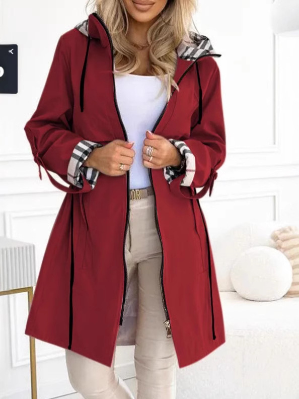 Fashion Trench Coat Woman Autu - Trench Coat Formal 리뷰 및 가격