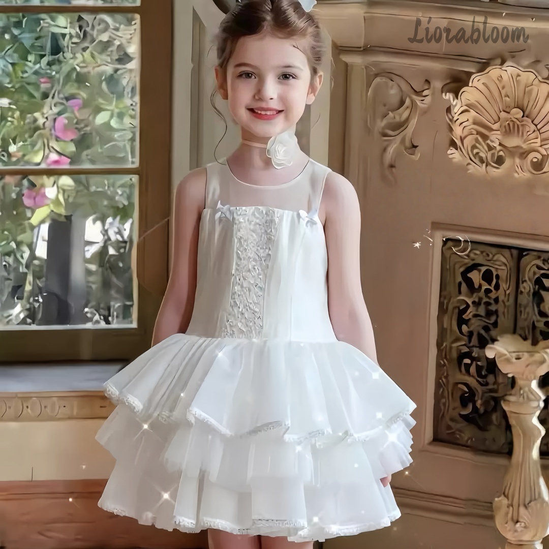 Girls' White Embroidered Forma - Formal Women'S Wear 리뷰 및 가격