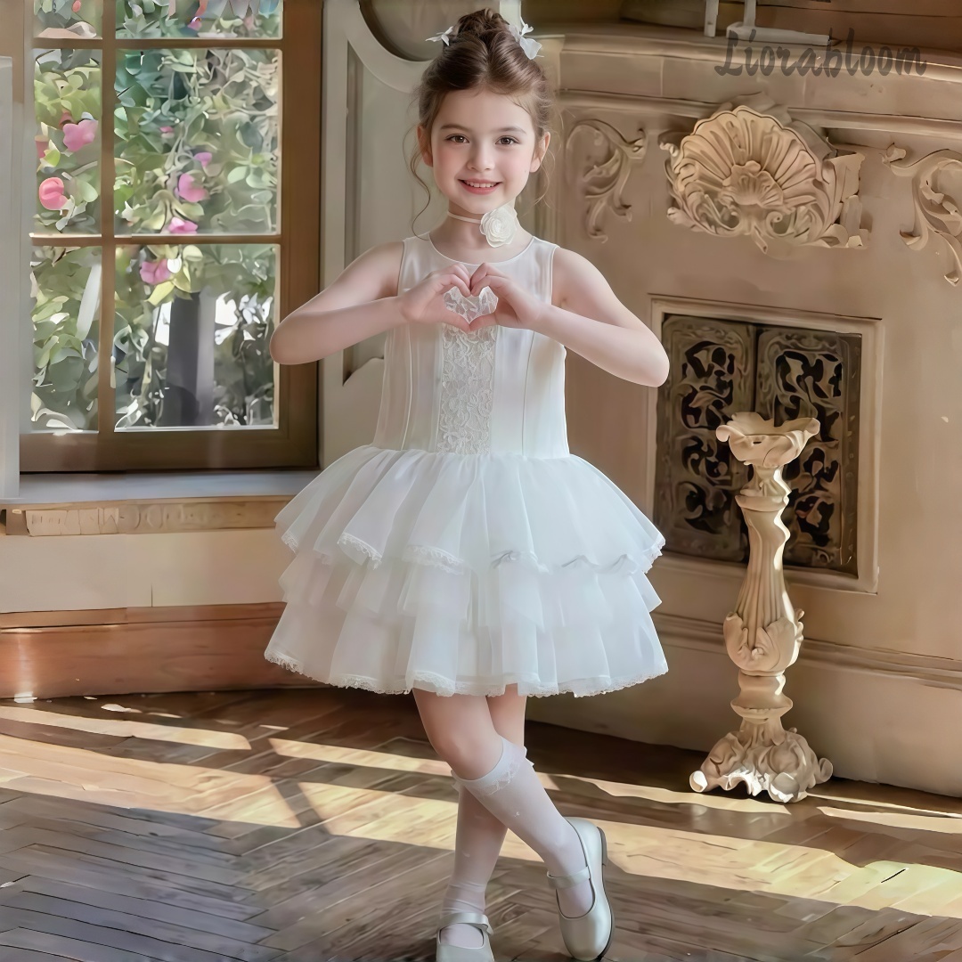Girls' White Embroidered Forma - Formal Women'S Wear 리뷰 및 가격