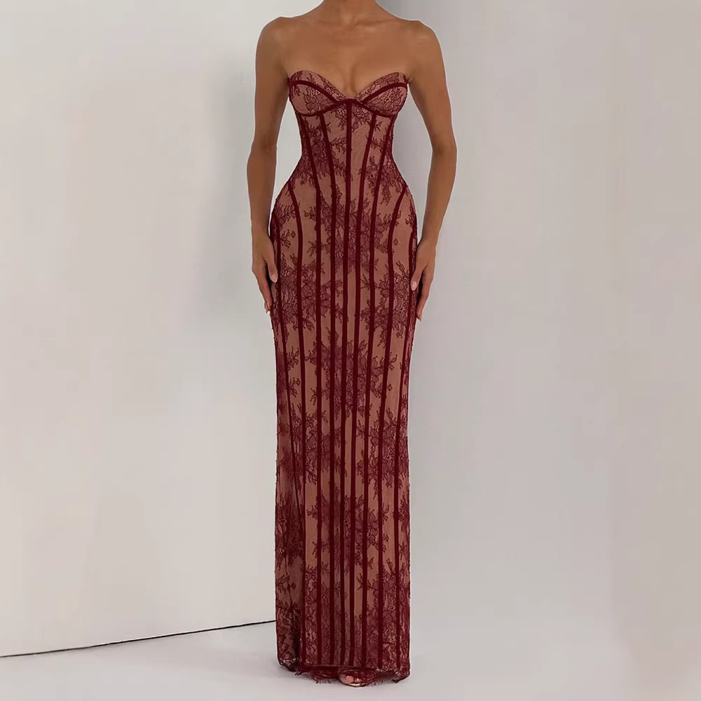 Strapless Bodycon Maxi Dress f - Formal Women'S Wear 리뷰 및 가격