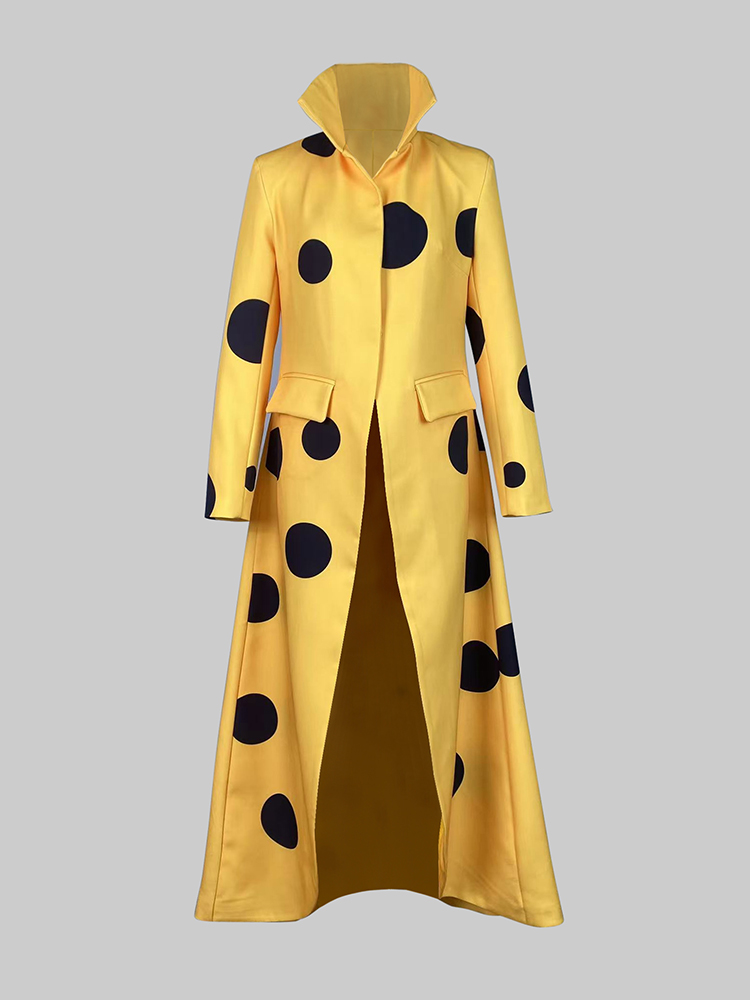 Gymystars Polka-Dot Woolen Coa - Trench Coat Formal 리뷰 및 가격