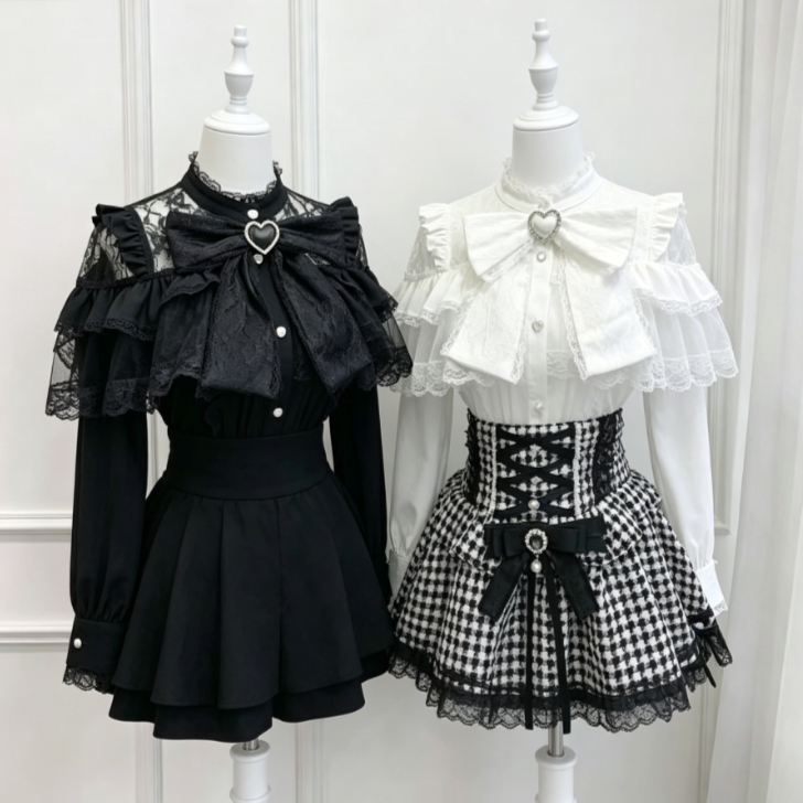 Kawaii Japanese Lolita Blouse  - Japanese Women Formal Wear 리뷰 및 가격