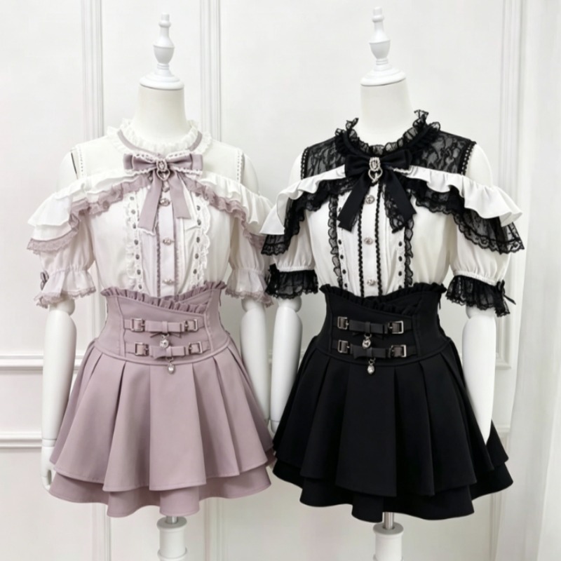 Kawaii Japanese Lolita Blouse  - Japanese Women Formal Wear 리뷰 및 가격