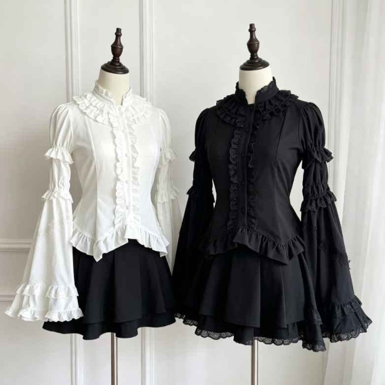 Kawaii Japanese Lolita Blouse  - Japanese Women Formal Wear 리뷰 및 가격