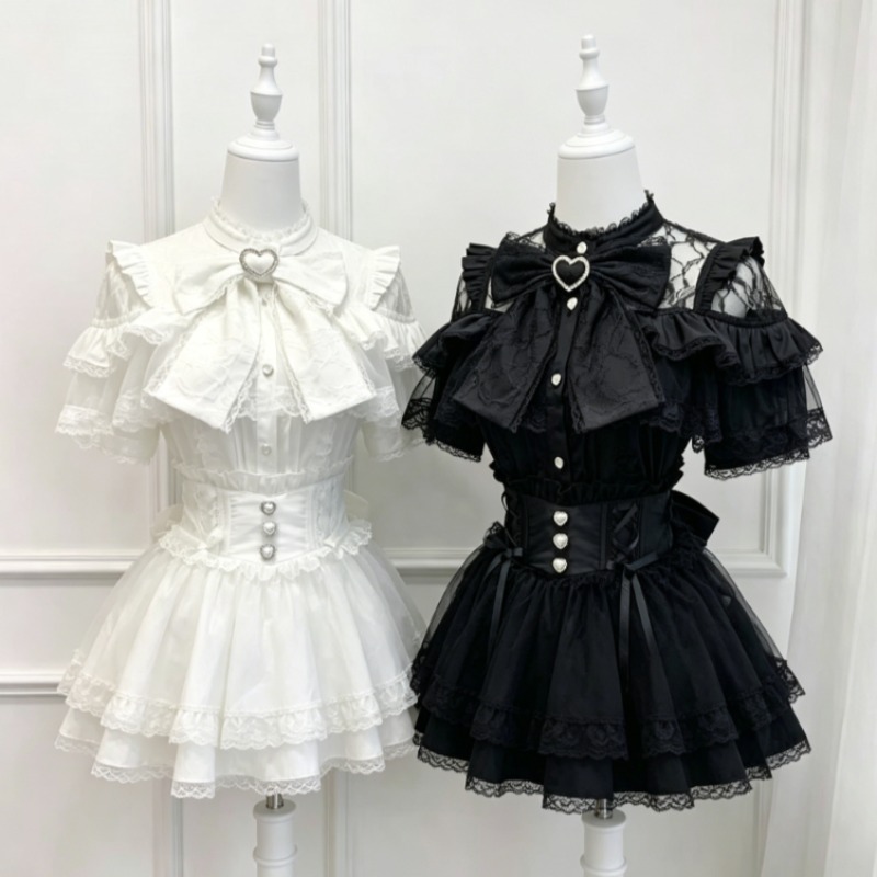Kawaii Japanese Lolita Blouse  - Japanese Women Formal Wear 리뷰 및 가격